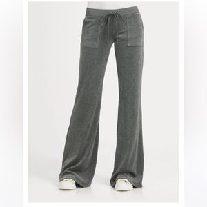 Juicy Couture Grey Snap Pocket Velour (Petite)